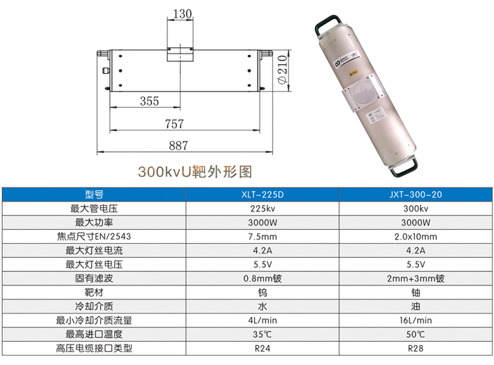 陶瓷X射线管300kvU靶