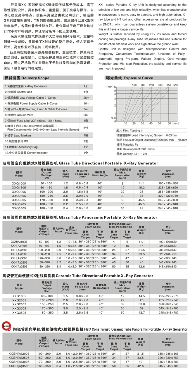 便携式X射线探伤机